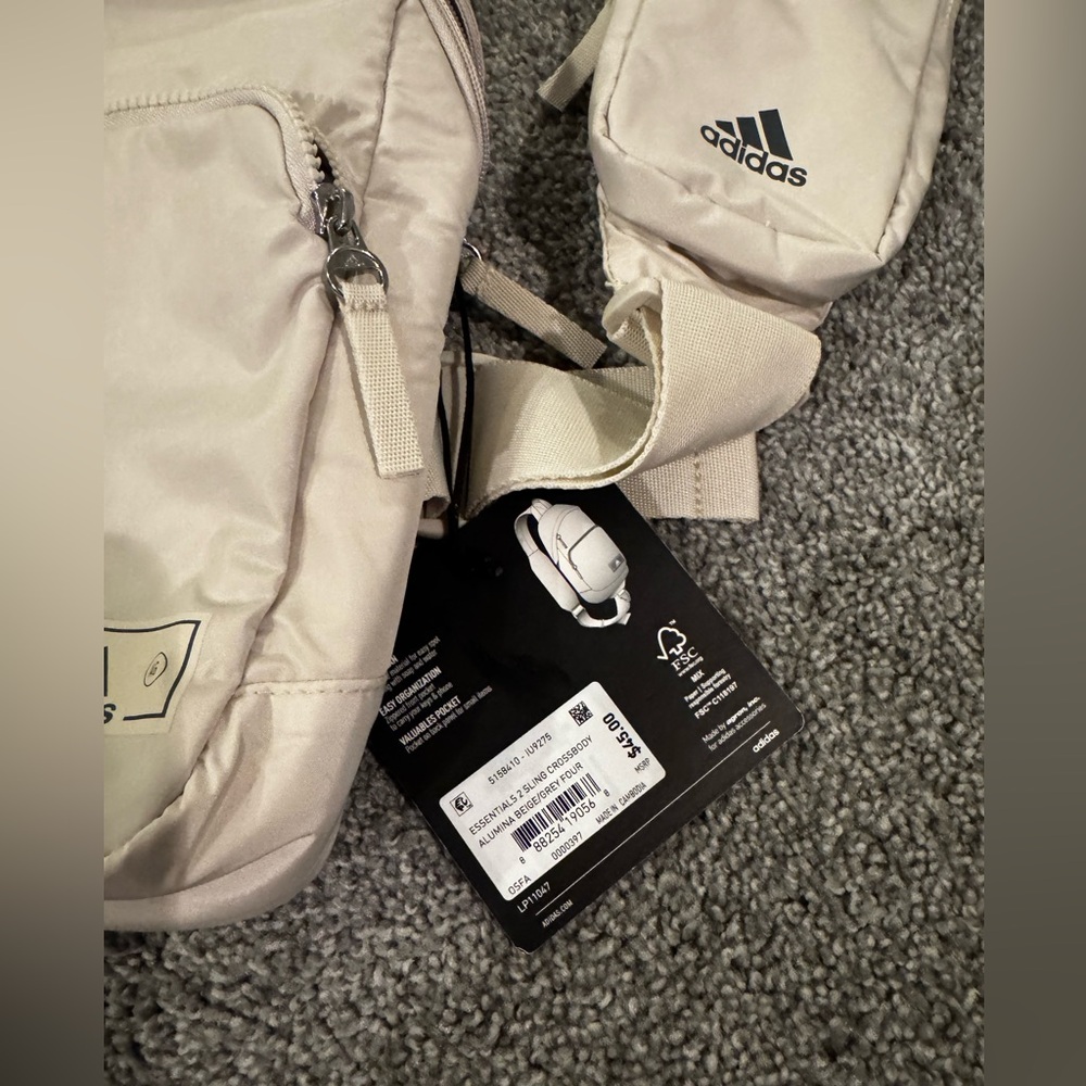 Adidas Beige Backpack with Crossbody Pouch - Picture 3 of 5